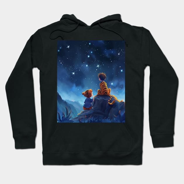 Calvin and Hobbes Artistry Hoodie by Cierra Bauch